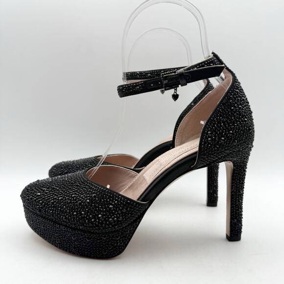 Naturalizer Pnina Tornai Womens Rak Platform Pump US 5.5 M Black Satin EUC - Picture 7 of 14